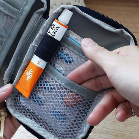 Cute Mini Portable First Aid Emergency Kits Organizer