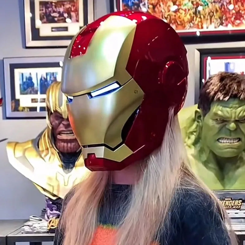 Hot Marvel Avengers Iron Man Helmet Cosplay 1:1 Toys