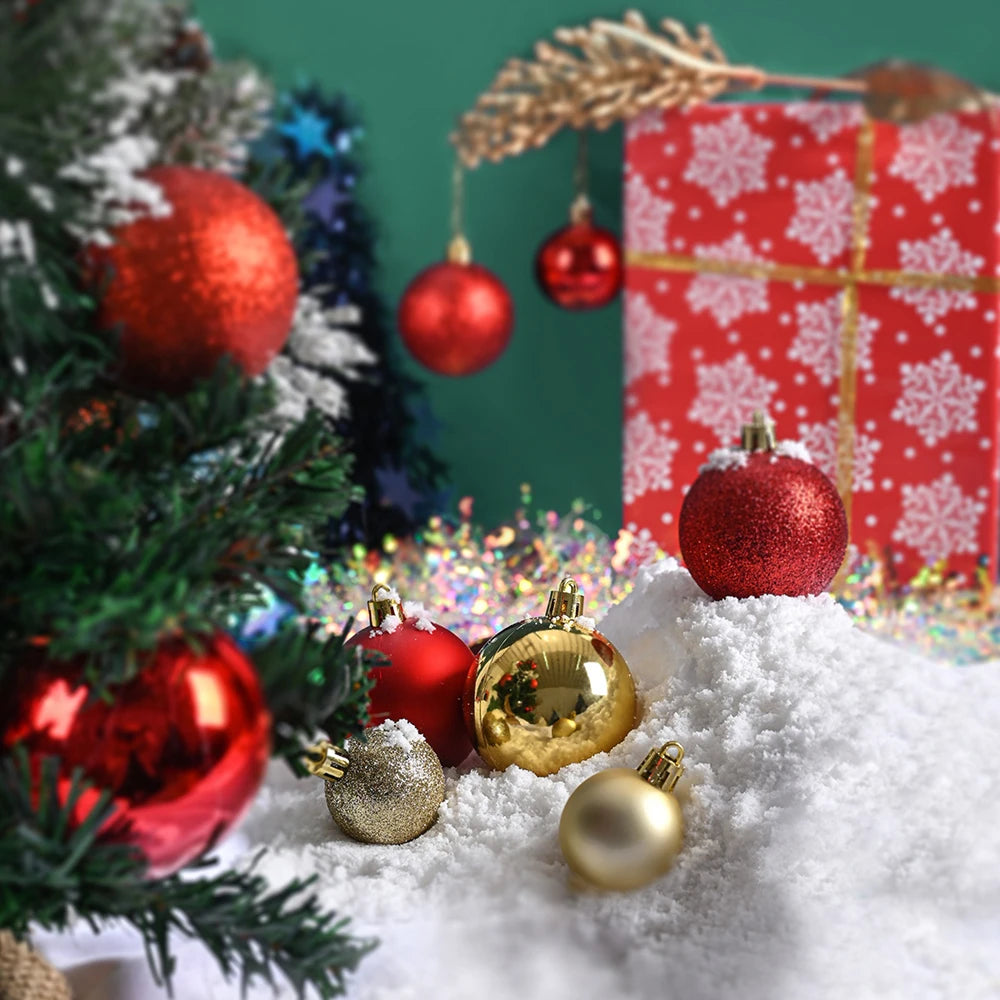12Pcs Shatterproof Mini Christmas Balls for Tree Ornaments Decorations
