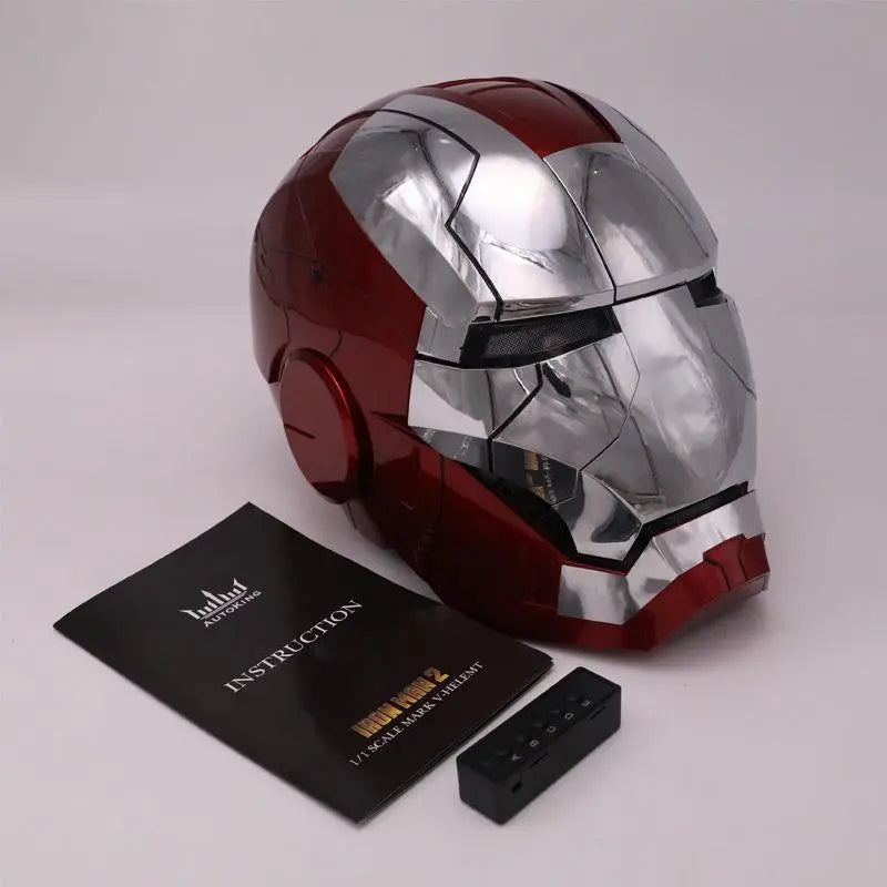 Avengers Iron Man Mk5 Electric Helmet 1:1 Mool Cosplay.