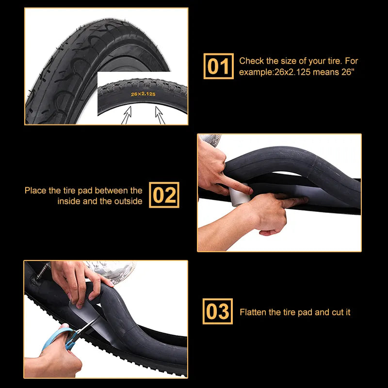 Bicycle Tire Liner Puncture Proof Pad
