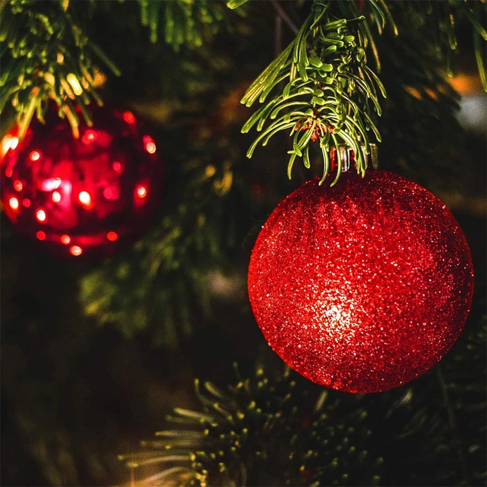 12Pcs Shatterproof Mini Christmas Balls for Tree Ornaments Decorations